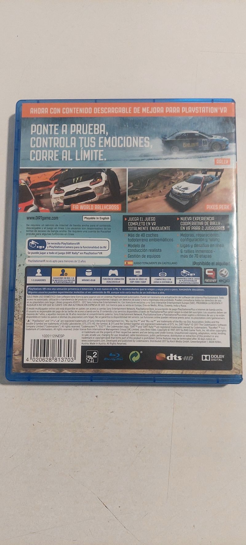 Dirt Rally PS4 VR Compatible afbeelding 2