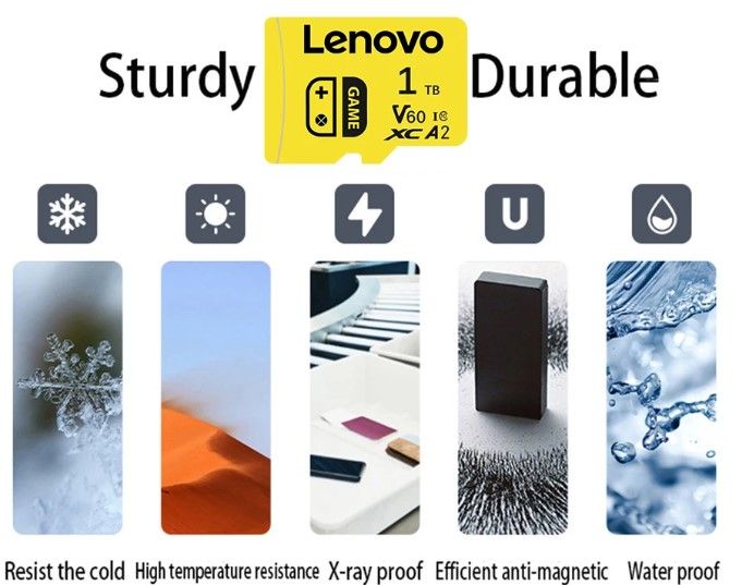 Micro SD Lenovo 1TB GAME V60 XC A2 afbeelding 4