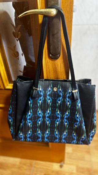 Bolso Adolfo Dominguez Negro Multicolor