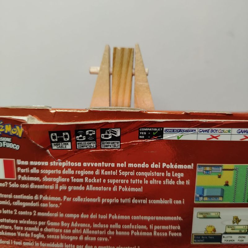 Pokemon Rojo Fuego GBA con caja y manuales afbeelding 8