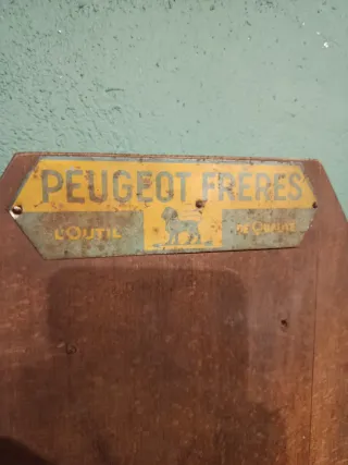PANEL MURAL HERRAMIENTAS MARCA PEUGEOT FRÈRES