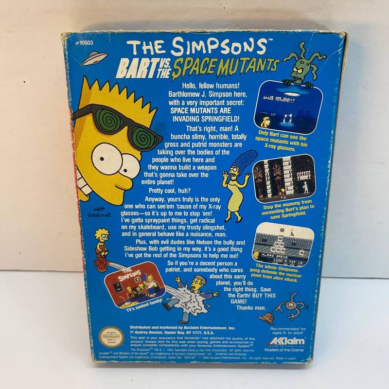 The Simpsons Bart vs Space Mutants NES afbeelding 5