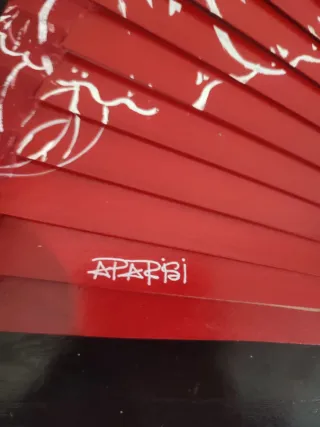 Abanico pintado a mano