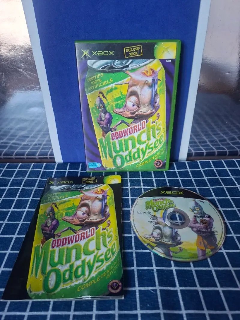 XBOX ODDWORLD MUNCHS ODDYSEE ORIGINAL COMPLETO