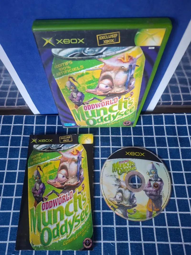 XBOX ODDWORLD MUNCHS ODDYSEE ORIGINAL COMPLETO afbeelding 2