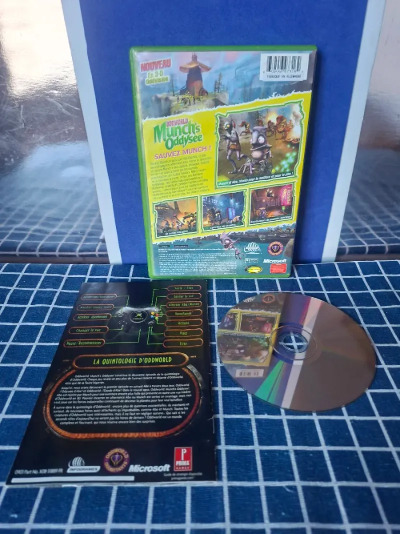 XBOX ODDWORLD MUNCHS ODDYSEE ORIGINAL COMPLETO afbeelding 3