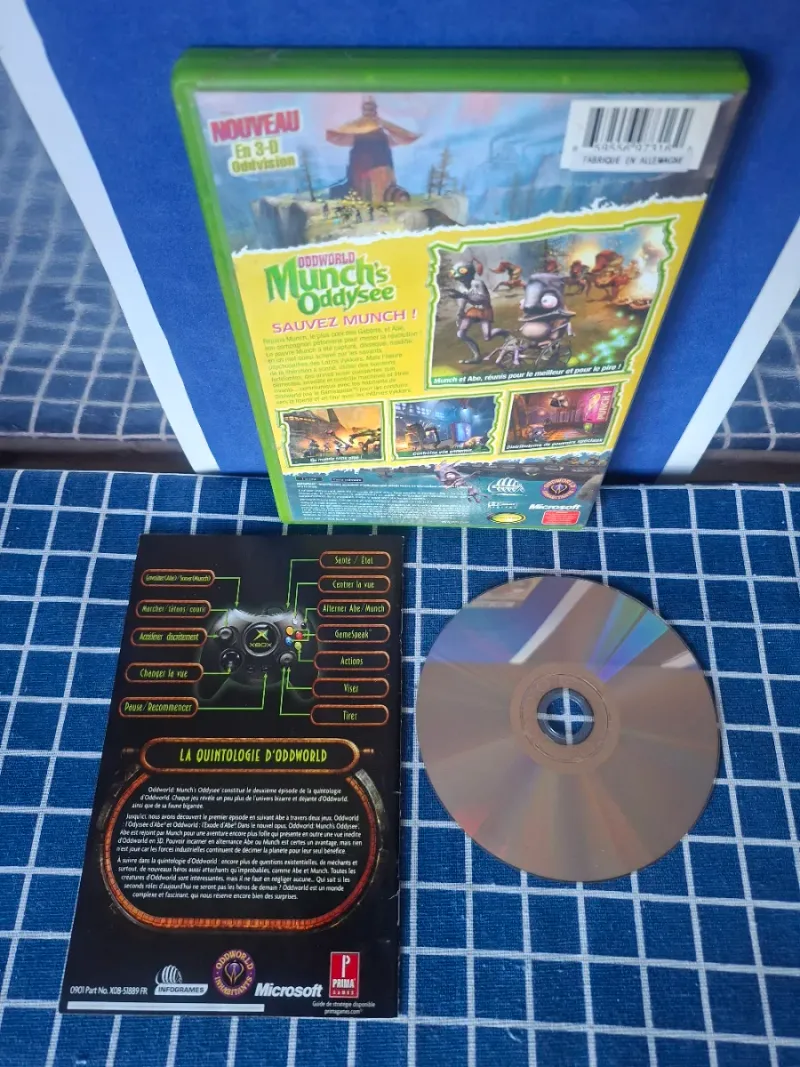 XBOX ODDWORLD MUNCHS ODDYSEE ORIGINAL COMPLETO afbeelding 4