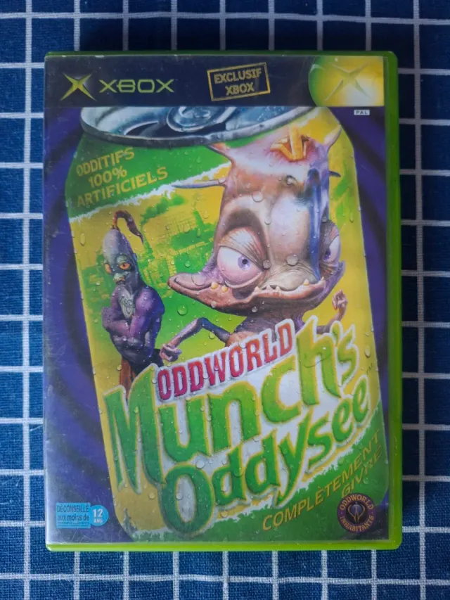 XBOX ODDWORLD MUNCHS ODDYSEE ORIGINAL COMPLETO