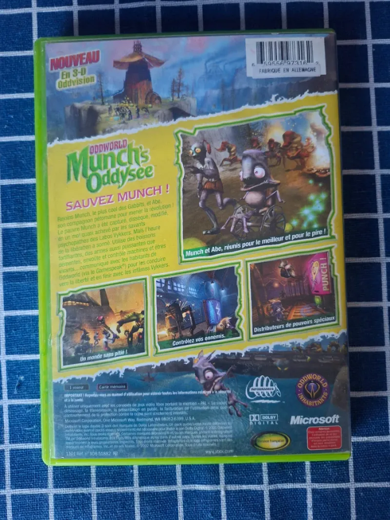 XBOX ODDWORLD MUNCHS ODDYSEE ORIGINAL COMPLETO afbeelding 10