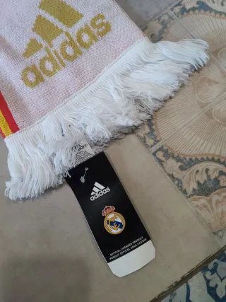 3x2!!Bufanda Real Madrid Adidas Corazón Blanco