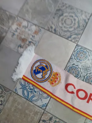3x2!!Bufanda Real Madrid Adidas Corazón Blanco