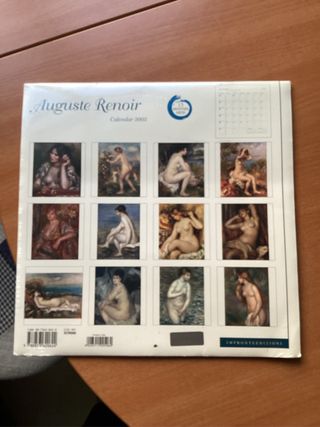 Calendario Auguste Renoir Vintage