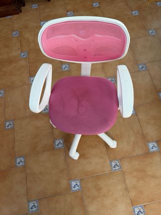 Silla de escritorio con ruedas y respaldo