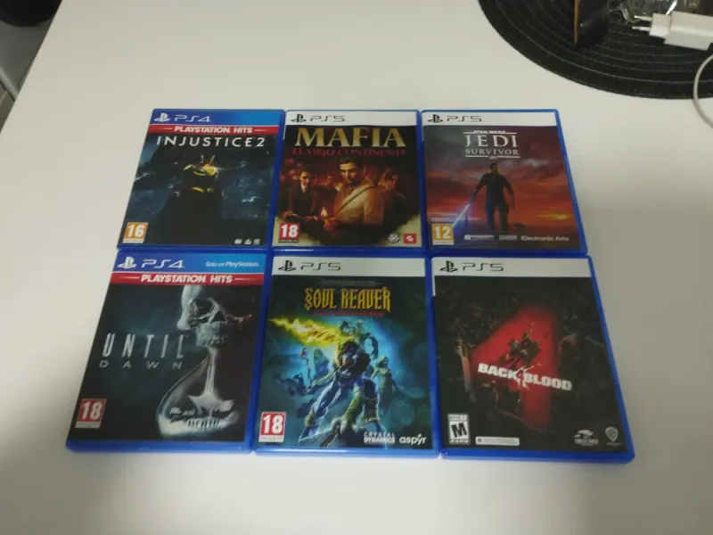 Lote 6 Juegos PS5/PS4: Mafia, Jedi Survivor y más