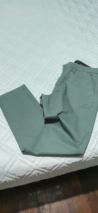 Calças Chino Homem Verdes