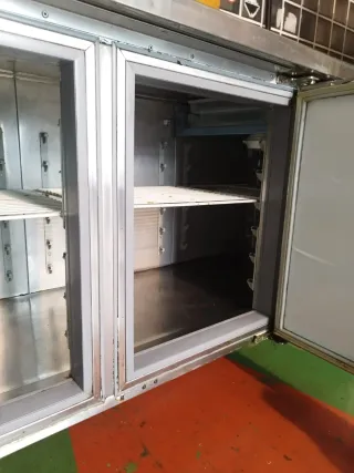 Bajo mostrador nevera acero inoxidable