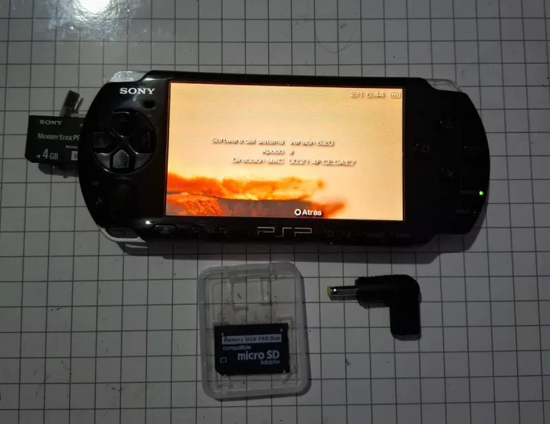 Sony PSP 3004 Negra + Adaptador MicroSD