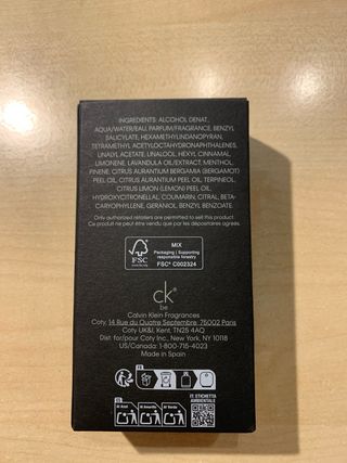 Colonia Calvin Klein be