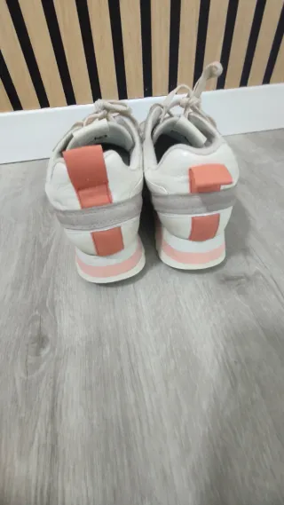 Bambas Munich mujer blancas y rosas