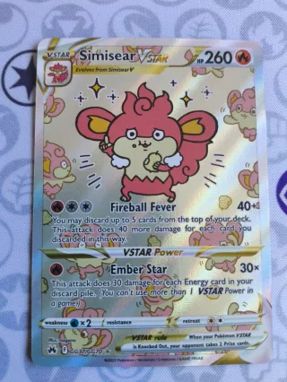 Carta Pokemon Simisear VSTAR GG37/GG70