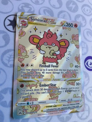 Carta Pokemon Simisear VSTAR GG37/GG70
