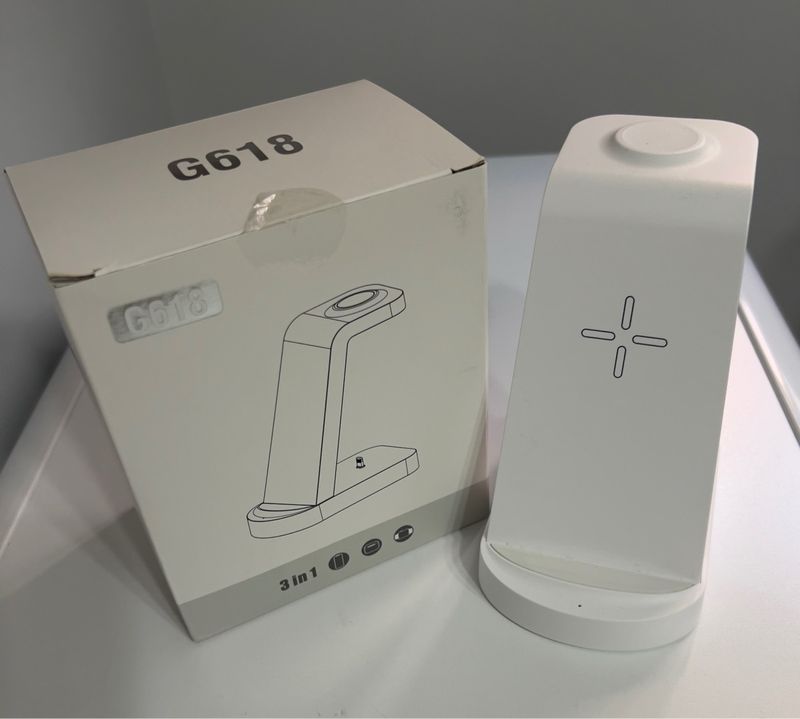 Cargador Inalámbrico G618 3 en 1