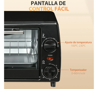 Horno Eléctrico Sobremesa 10L 750W