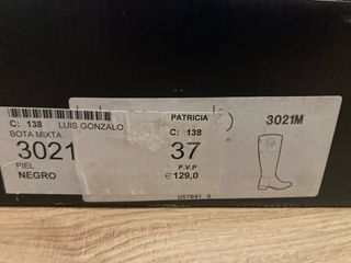 Botas de piel negras mujer talla 37