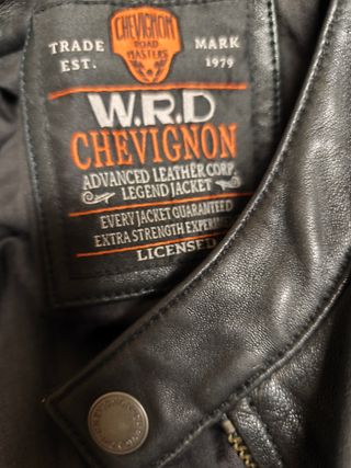 Cazadora Cuero Chevignon Negra