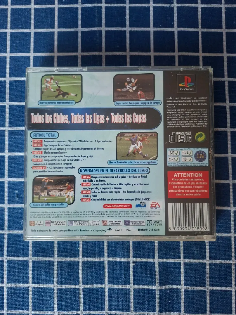 🇪🇸PS1 FIFA 99 ORIGINAL COMPLETO afbeelding 13