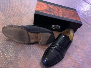 Scarpe Fabi in cuoio nero uomo