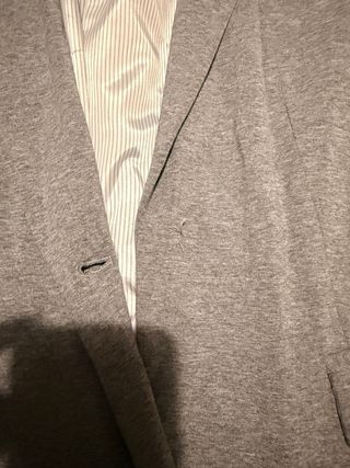 Blazer Mango Gris Tela Chándal