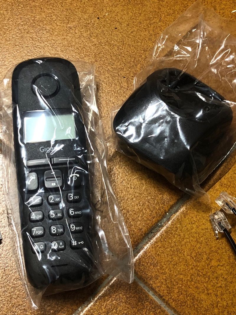 Teléfono Inalámbrico Gigaset Negro Nuevo. Sin uso
