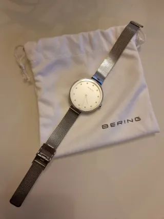 Reloj Bering mujer Plata y Blanco