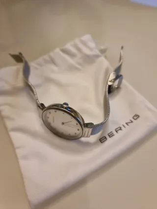 Reloj Bering mujer Plata y Blanco