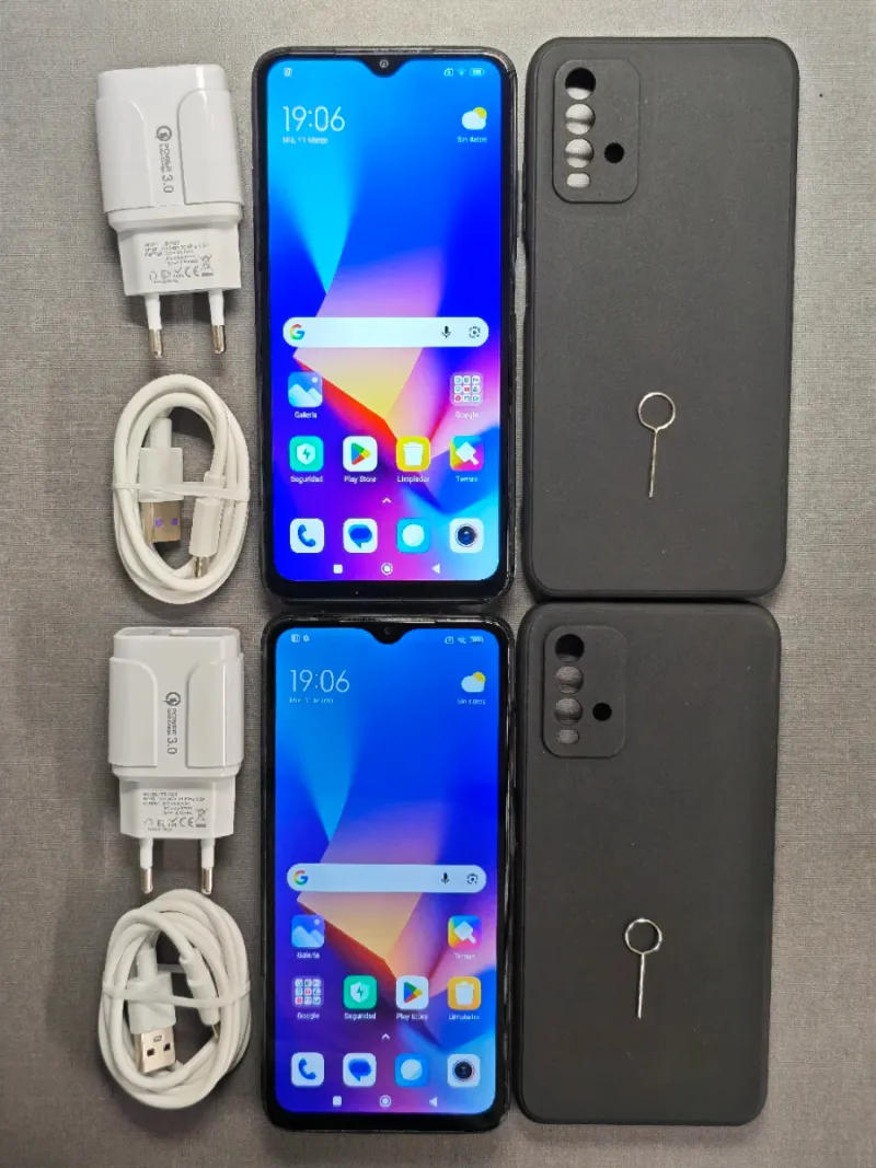 2x Xiaomi Redmi 9T 64GB 4+1GB Grey afbeelding 2