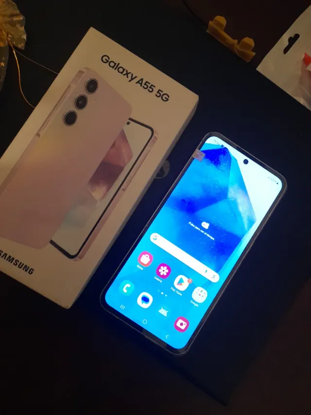 Samsung Galaxy A55 5G Rosa/Plateado