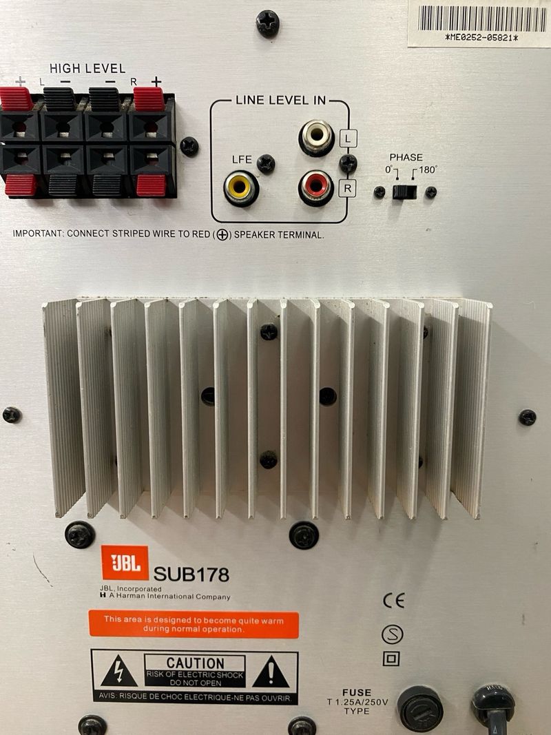 Subwoofer JBL SUB178 afbeelding 7