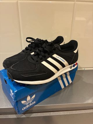 Adidas LA Trainer Talla 43 Negro Blanco