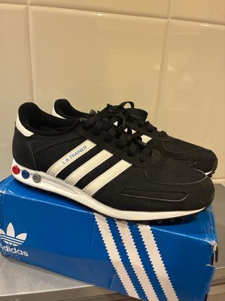 Adidas LA Trainer Talla 43 Negro Blanco