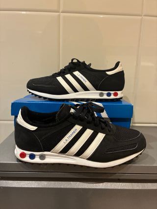 Adidas LA Trainer Talla 43 Negro Blanco