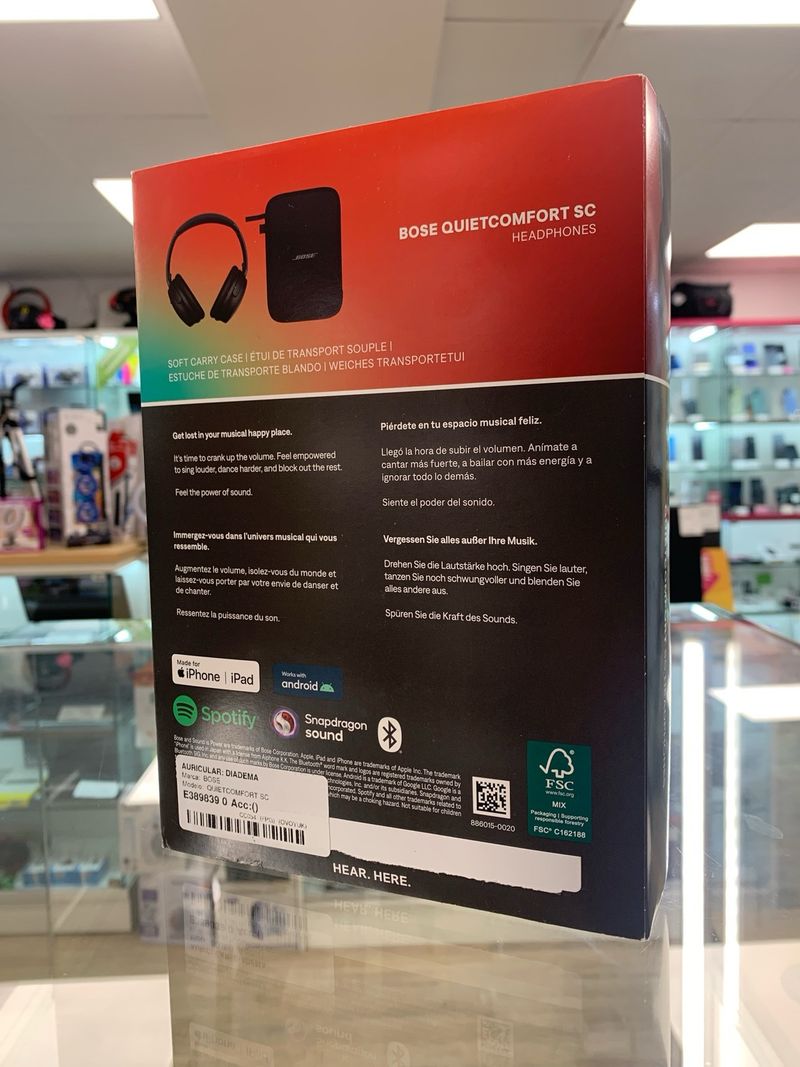 Bose Quietcomfort SC Auriculares Noise Cancelling afbeelding 2