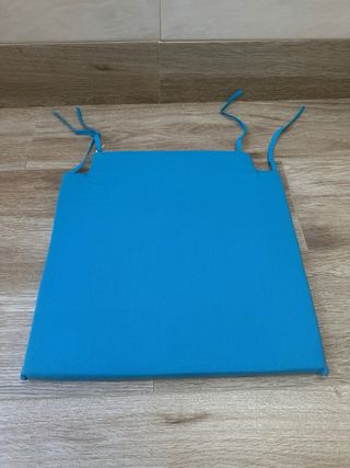 Cojín para asiento de silla, azul