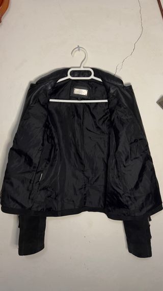 Chaqueta Biker Negra Mujer Mango Talla XS