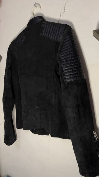 Chaqueta Biker Negra Mujer Mango Talla XS