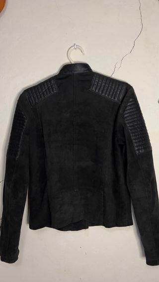 Chaqueta Biker Negra Mujer Mango Talla XS