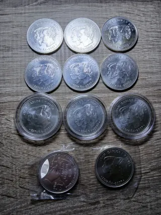 11 Monedas Plata 12 Euros 2007 Tratado de Roma