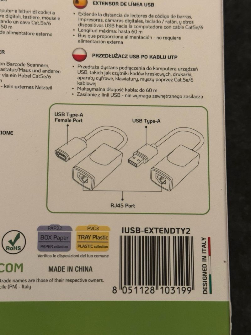 Techly 103199 Extender USB 60m RJ45 afbeelding 4
