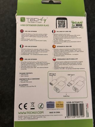 Techly 103199 Extender USB 60m RJ45