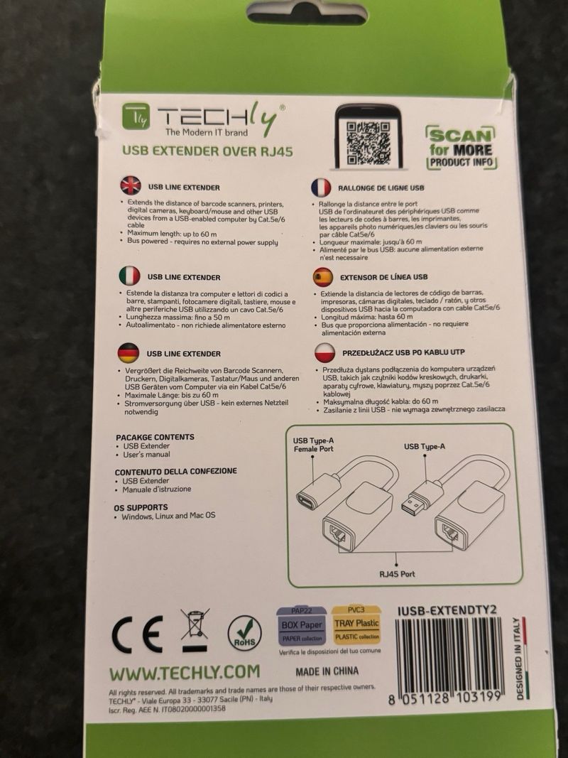Techly 103199 Extender USB 60m RJ45 afbeelding 3